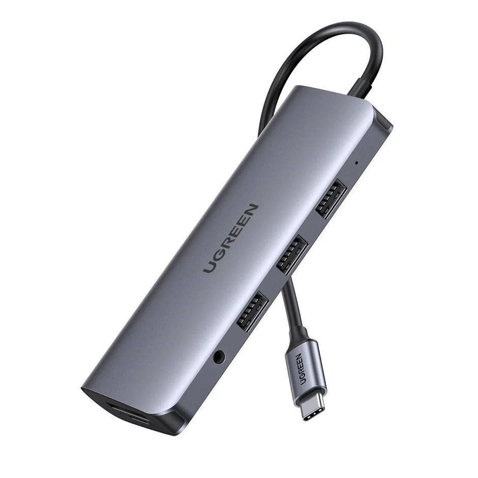 UGREEN 10-in-1 USB-C Hub Type-C to Dual HDMI VGA RJ45 Ethernet SD TF Reader