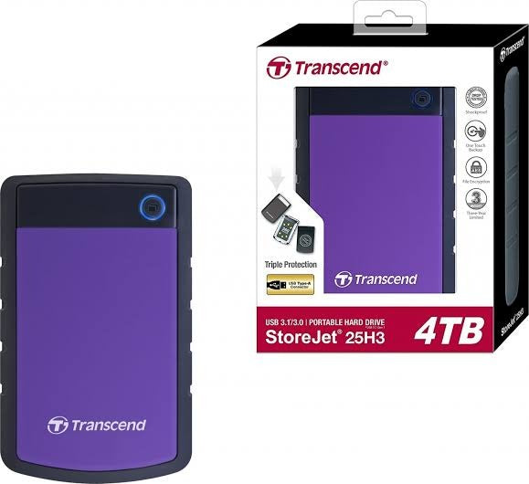 Transcend StoreJet 25M3S 4TB Portable External Hard Drive USB 3.1 Anti-Shock Nairobi