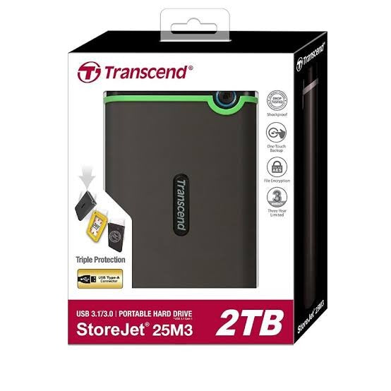 Transcend StoreJet 25M3S 2TB Portable USB 3.0 External Hard Disk Drive Kenya