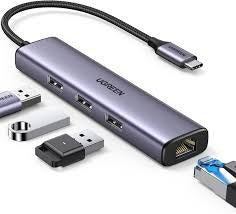 UGREEN CM475 USB 3.0 to 3*USB Hub + Gigabit Converter Nairobi | Digital Click