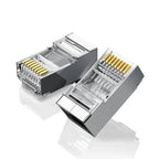 UGREEN Cat6 Shielded Metal RJ45 Crystal Ethernet Cable Plug Connectors 100 Pack