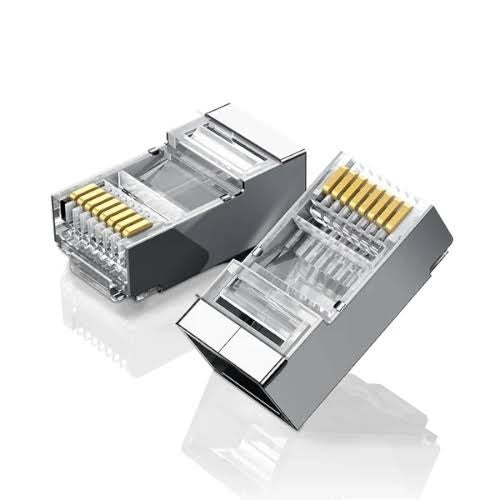 UGREEN Cat6 Shielded Metal RJ45 Crystal Ethernet Cable Plug Connectors 100 Pack