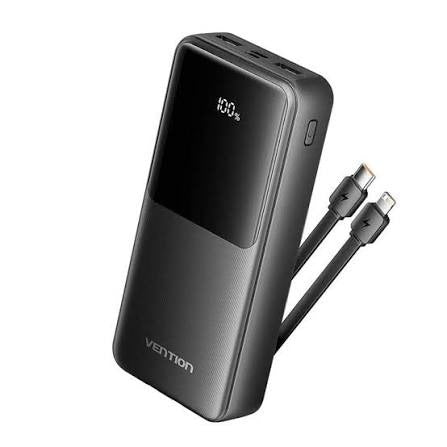 Vention 20000mAh Fast Charging Power Bank Black Nairobi | Digital Click