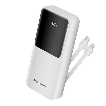 Vention 20000mAh Fast Charging Power Bank White Nairobi | Digital Click Enterprises