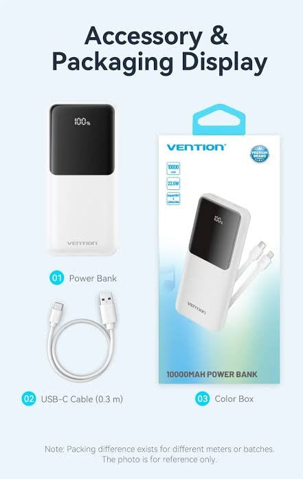 Vention 20000mAh Fast Charging Power Bank White Nairobi | Digital Click Enterprises